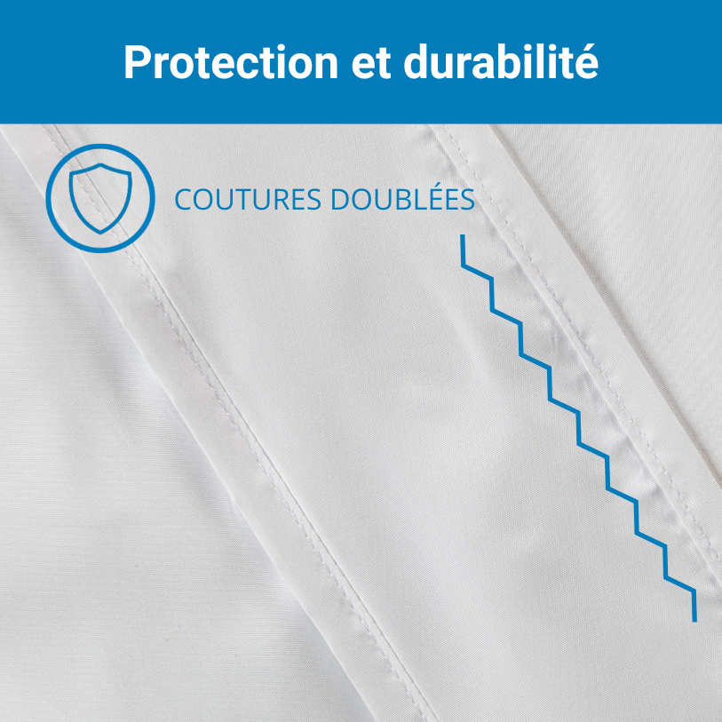 Housse anti acariens protection et durabilité avec coutures doublées