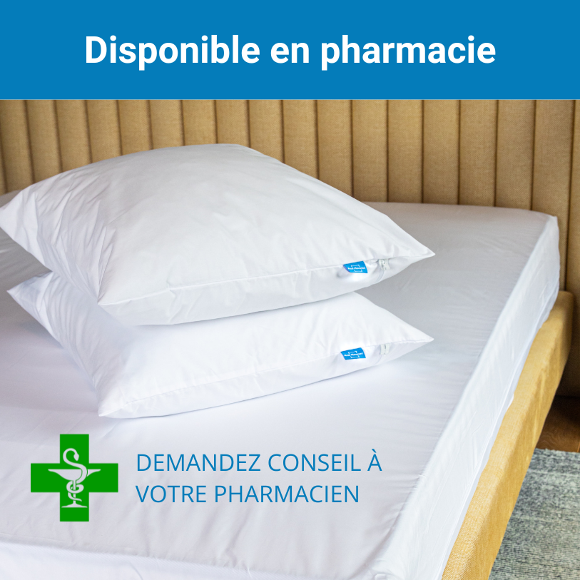 housse anti acariens disponible en pharmacie