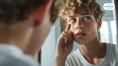 Allergie aux acariens sur le visage 