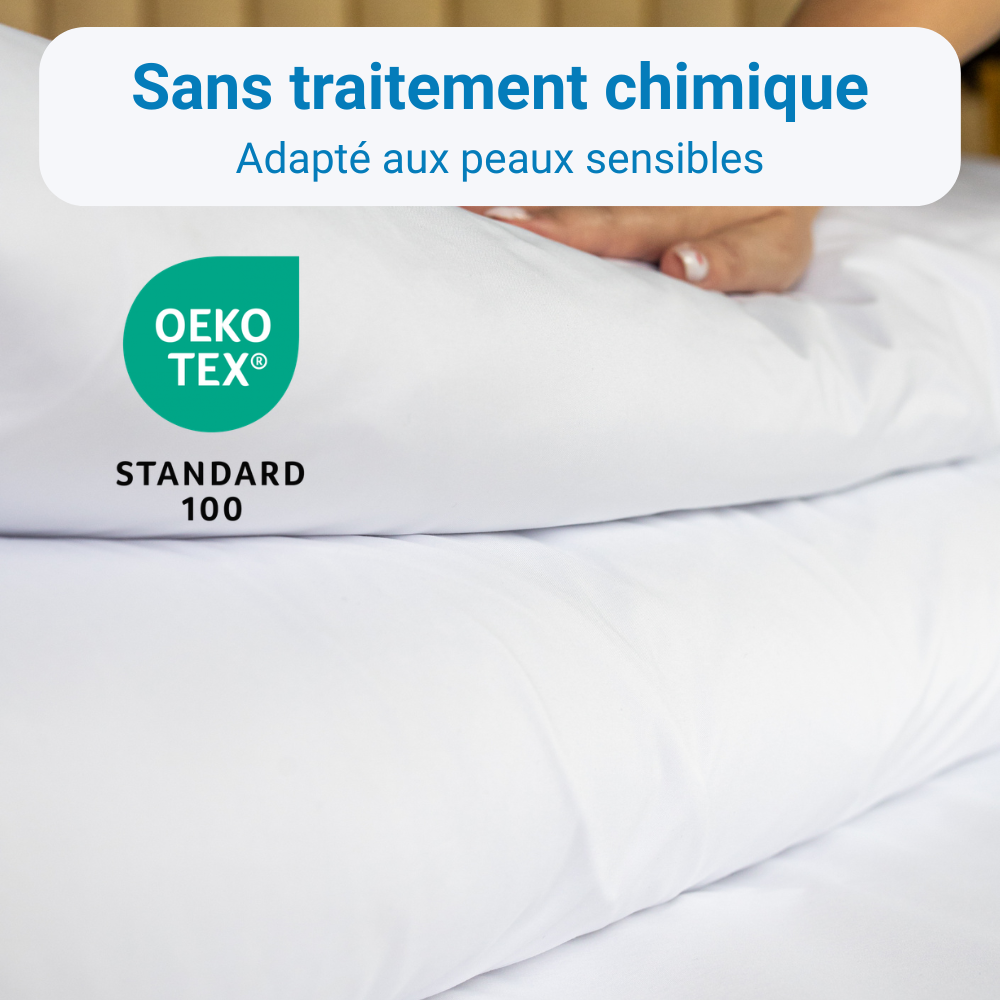 Housse de couette anti-acariens Acar-Housses® sans traitement chimique, tissu certifié OEKO-TEX® Standard 100