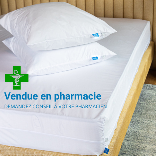 Housse anti acariens vendue en pharmacie