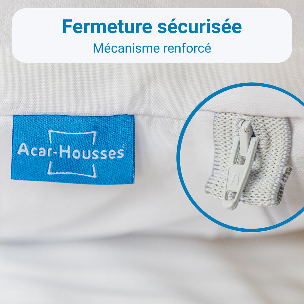 Housse d'oreiller anti-acariens