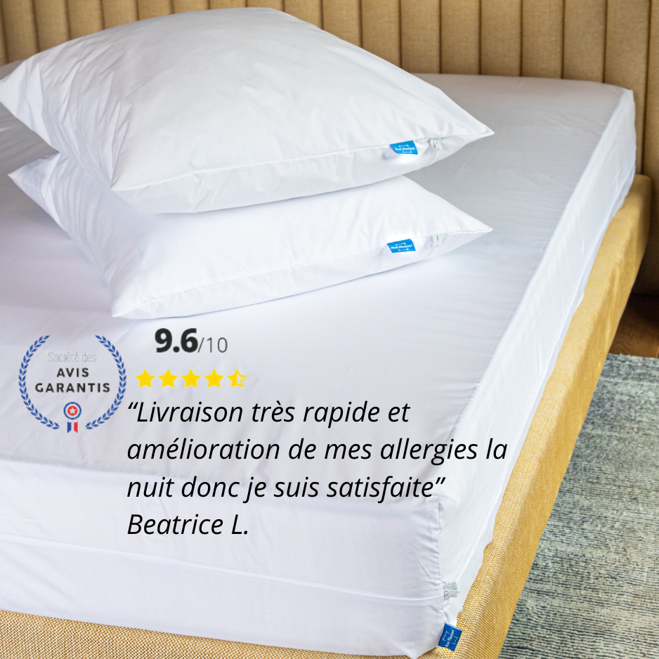 housse d'oreillers et de matelas antiacariens avec commentaires 9.6/10