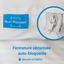 Housse matelas anti acariens 140x200x20 cm disponible en pharmacie, fermeture sécurisée.