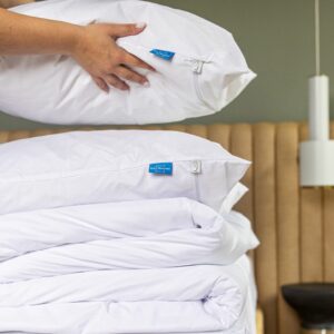Housse sur mesure anti-acariens et anti-punaises de lit en microfibre
